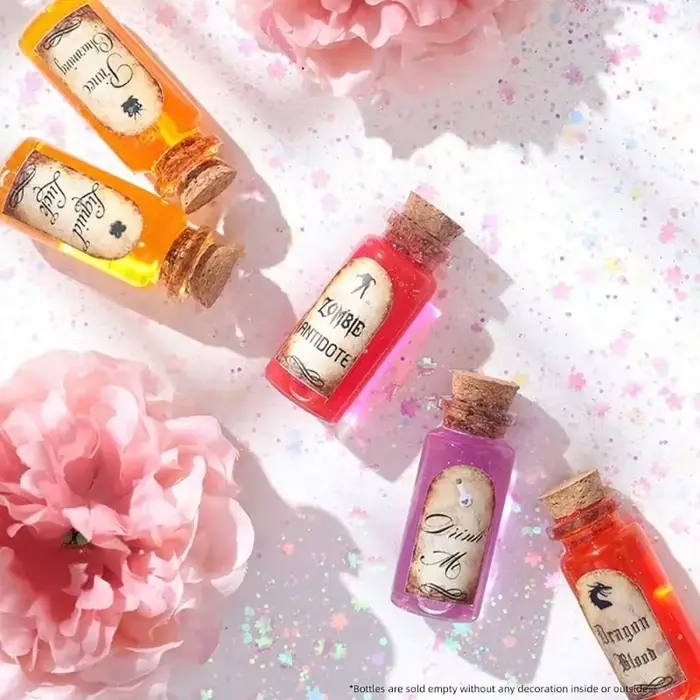 50/10 pièces MIni bouteilles en verre avec bouchons en liège bricolage décoration
