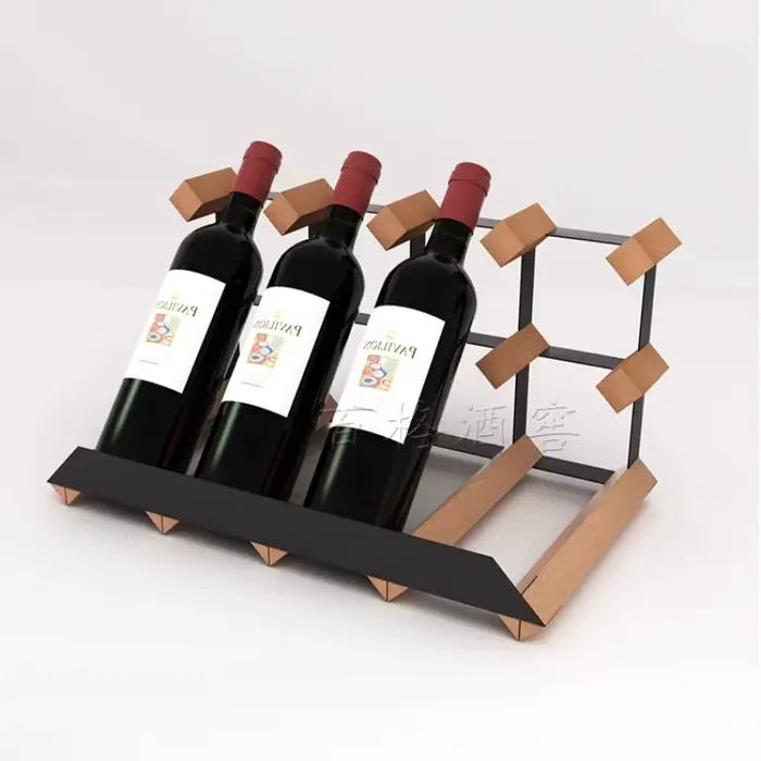 Casier à vin de rangement en bois Vintage