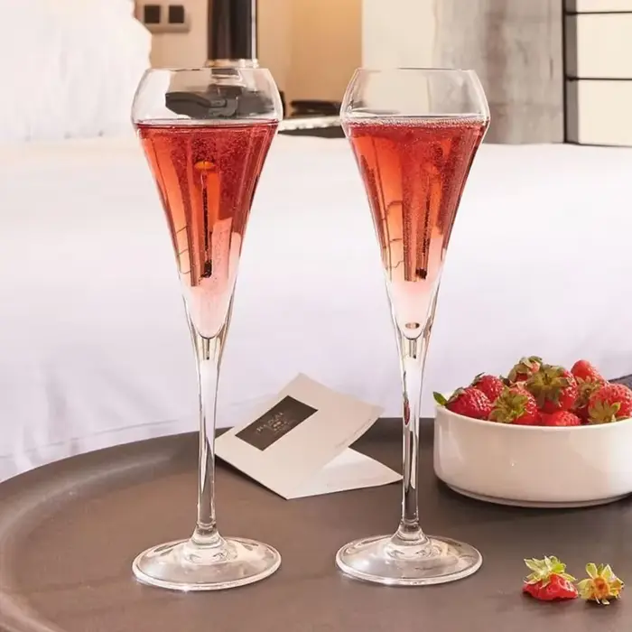 Flûtes à champagne en cristal
