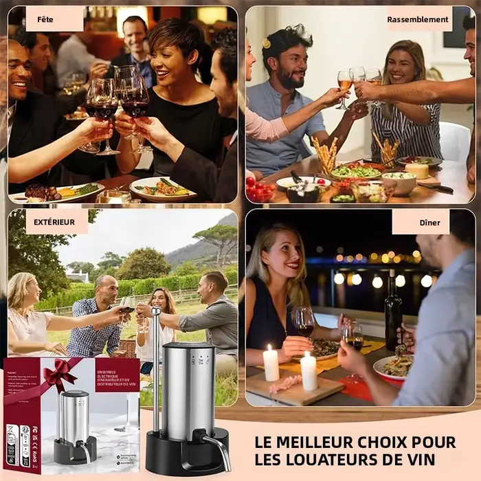 Aérateur de vin électrique