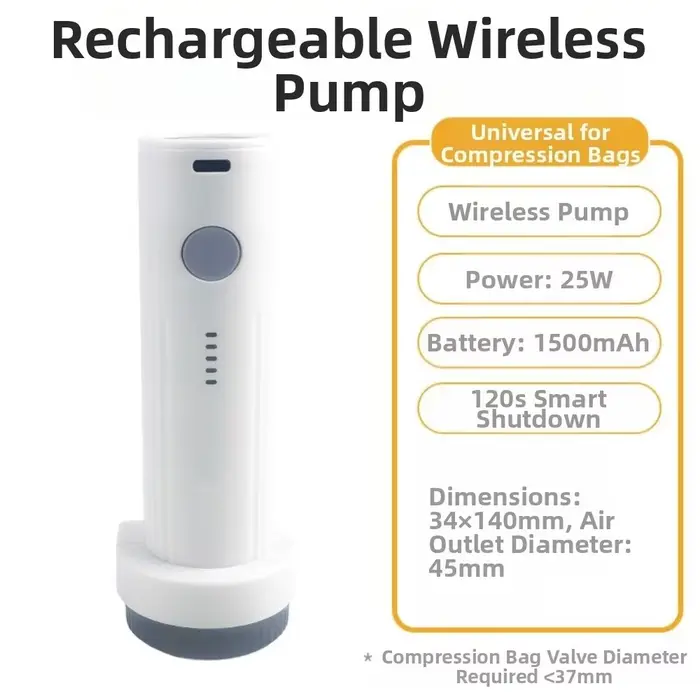 Nouvelle pompe à vide électrique rechargeable