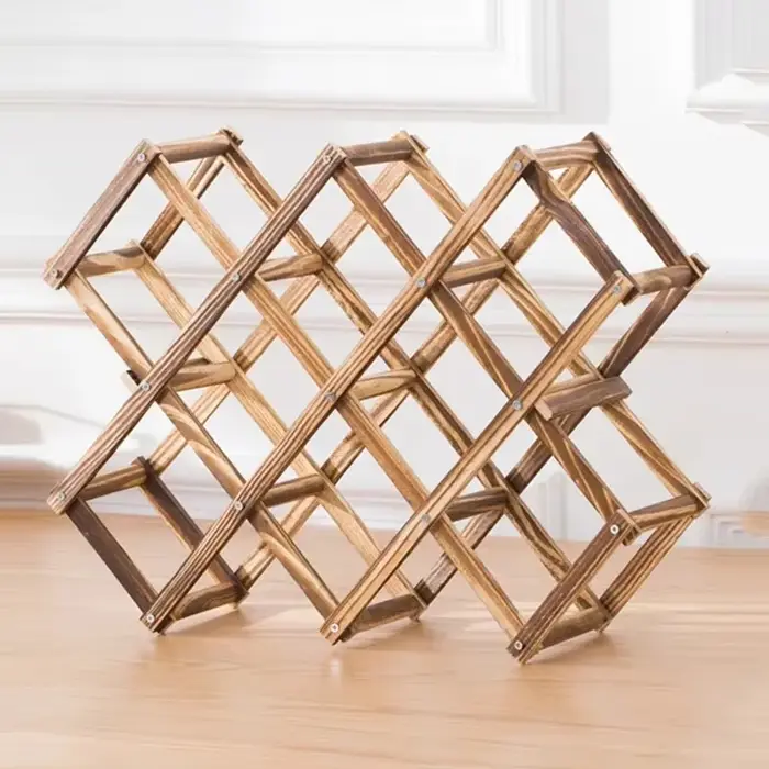 Étagère à vin en bois, meuble à vin pour salon