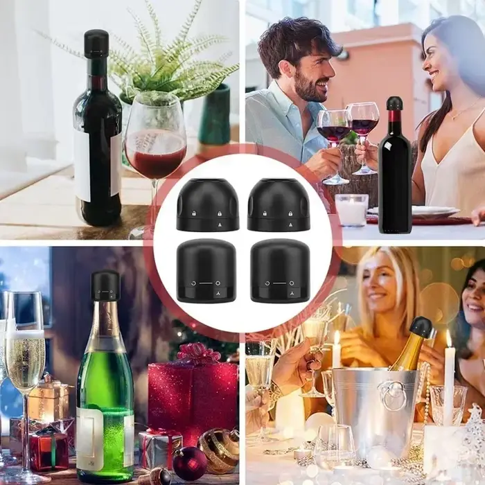 Bouchon de bouteille de vin réutilisable en silicone