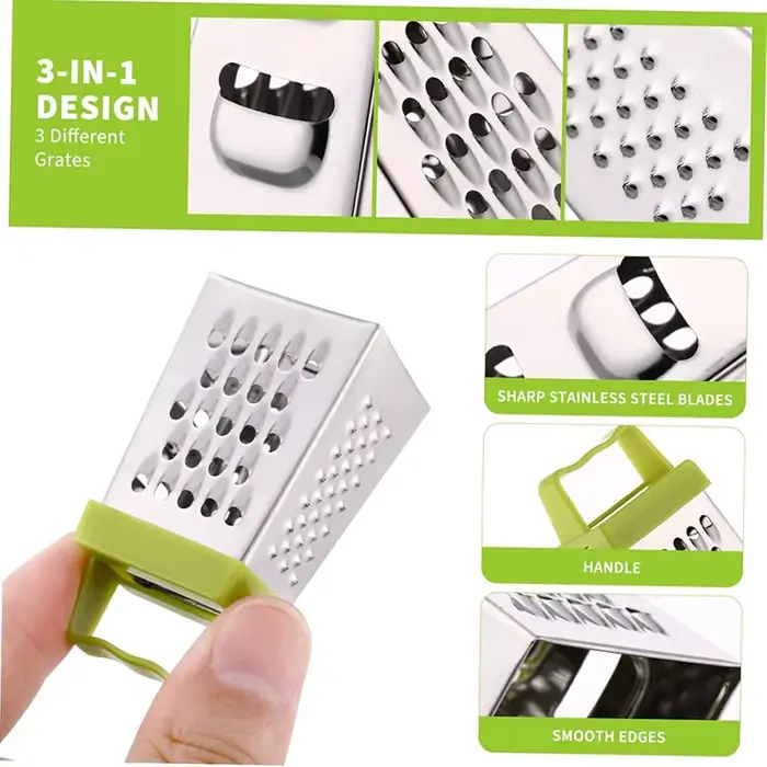 Mini râpe à fromage boîte en acier inoxydable