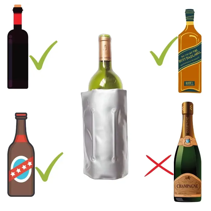Refroidisseur rapide pour bouteilles de vin