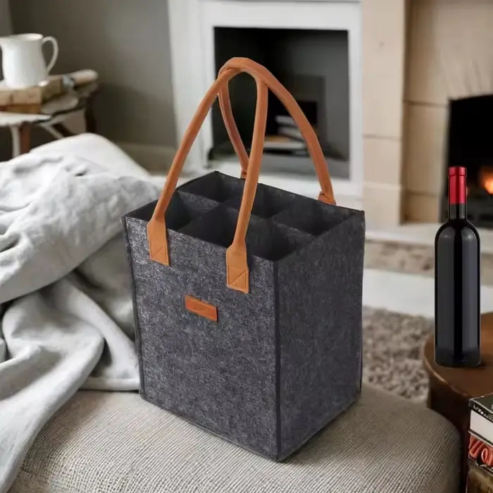 Porte-vin de 6 bouteilles avec séparateur