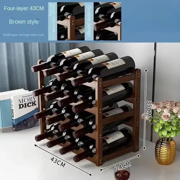 Range-bouteilles de table créatif pour la maison