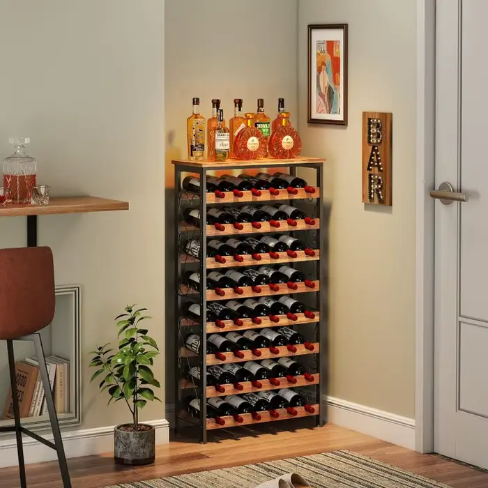 Casier à vin vertical commercial à 8 niveaux