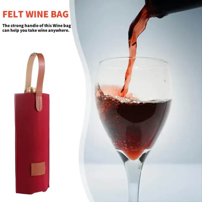 Sac à vin isolé en feutre