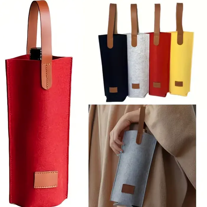 Sac à vin isolé en feutre