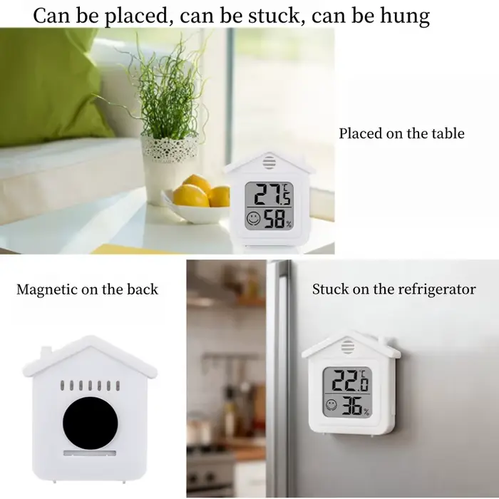 Mini hygromètre numérique magnétique