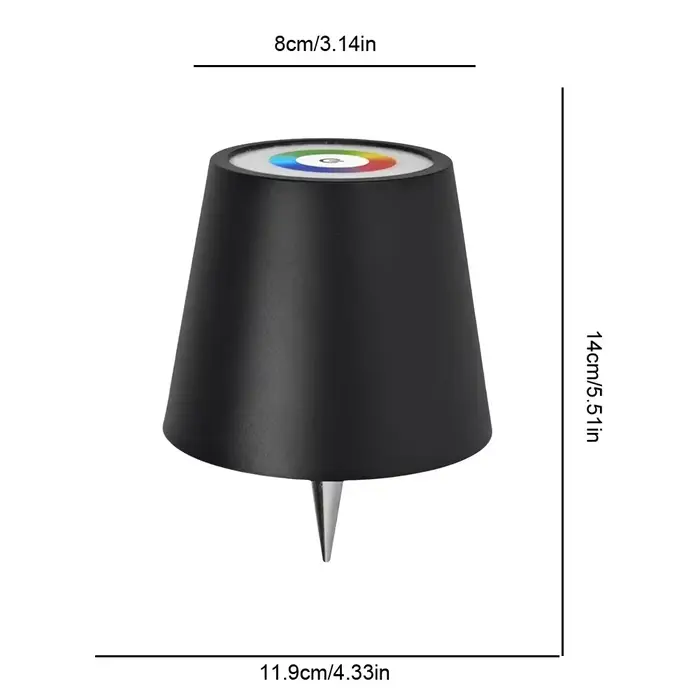 Lampe de bouteille de vin sans fil à commande tactile