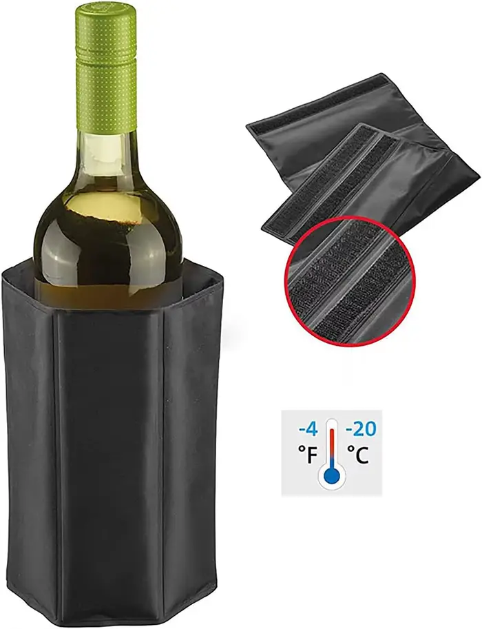 Refroidisseur rapide de bouteilles de vin glacé