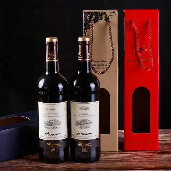 Emballage de vin rouge