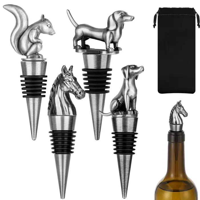 Bouchons de vin en alliage de Zinc et Silicone