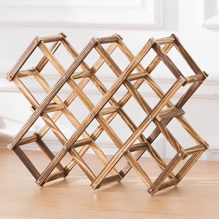 Porte-bouteilles en bois pour 3/10 bouteilles