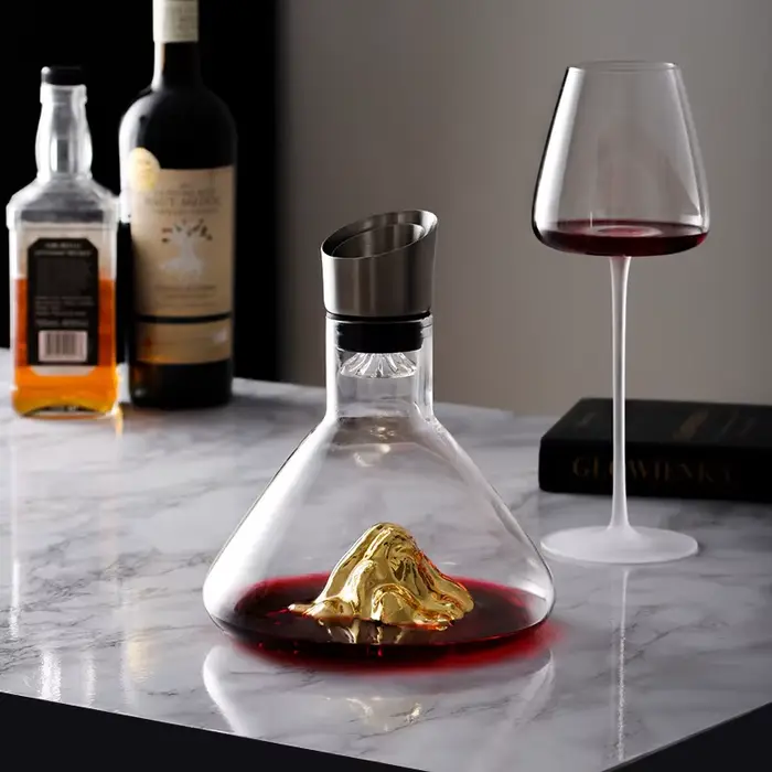 Carafe à vin Iceberg avec aérateur intégré