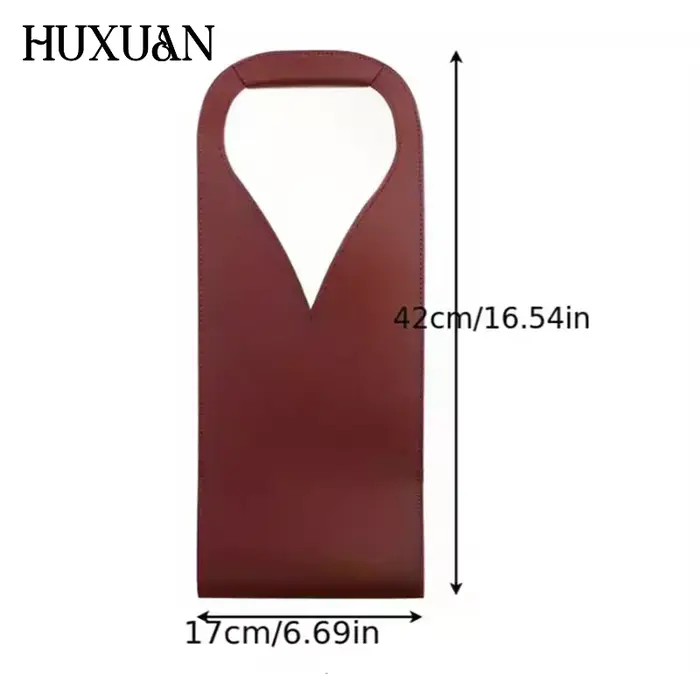 Sac cadeau de vin, porte-fourre-tout de vin en cuir réutilisable