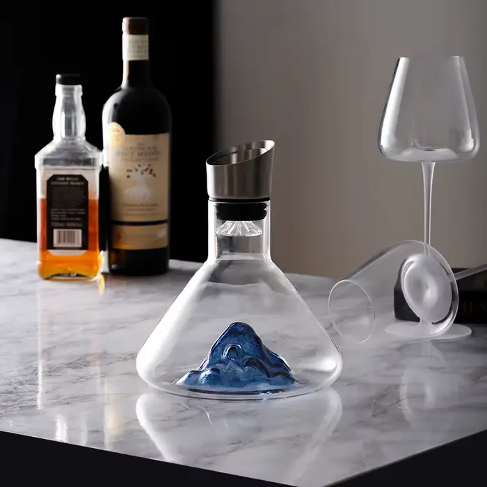 Carafe à vin Iceberg avec aérateur intégré