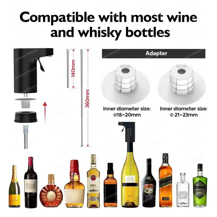 Distributeur de boissons numérique avec aérateur de vin