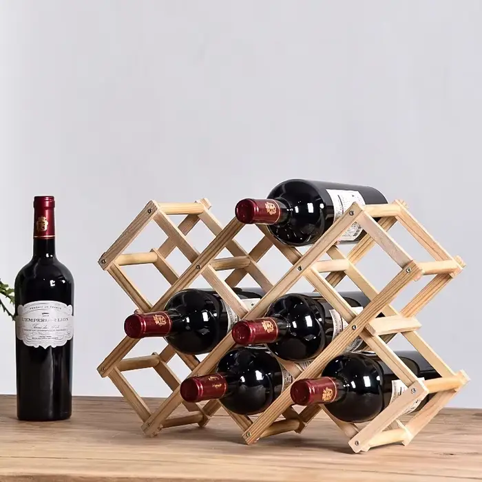 Étagères à vin en bois empilables
