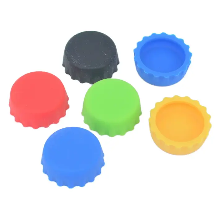 Lot de 5 bouchons de bouteille en silicone