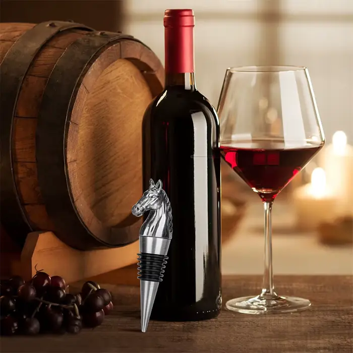 Bouchons de vin en alliage de Zinc et Silicone