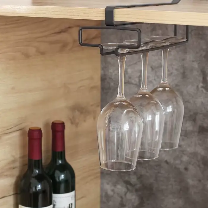 Support de verre à vin suspendu sans poinçon
