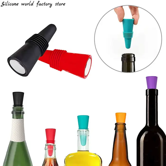 Bouchon de bouteille de vin en silicone