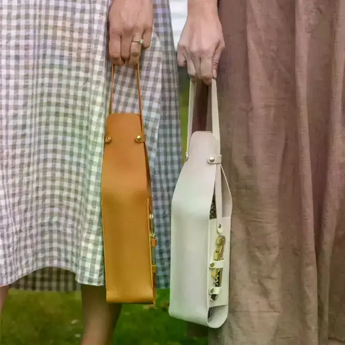 Sac de transport pour vin et champagne avec poignée