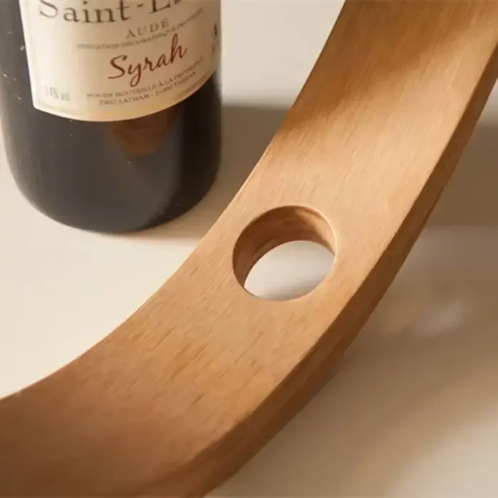 Support à bouteilles de vin moderne en bois