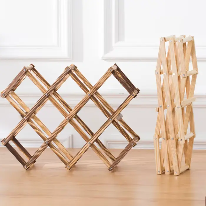 Porte-bouteilles en bois pour 3/10 bouteilles