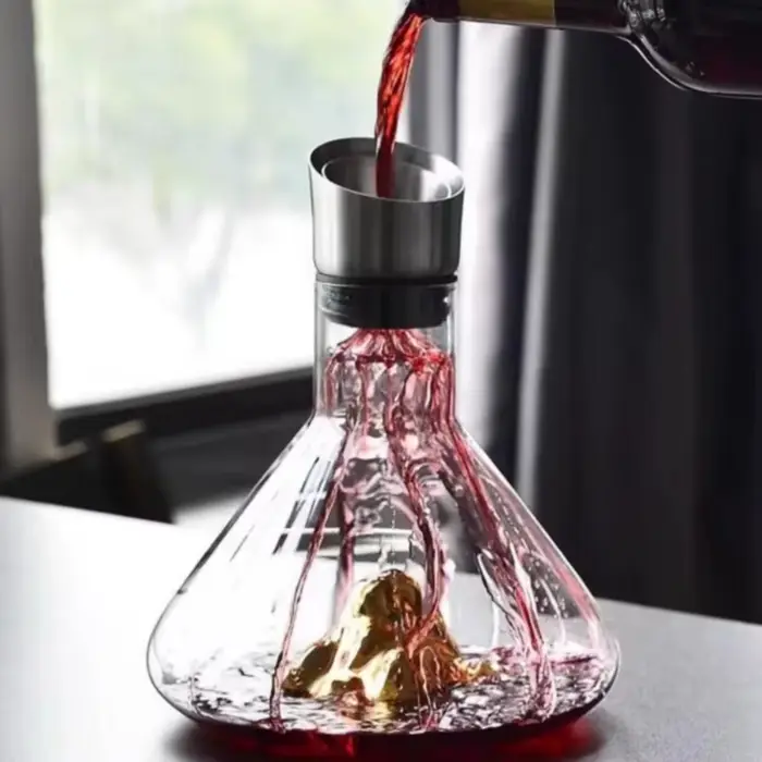 Carafe à vin en verre en forme de montagne iceberg 1500 ml