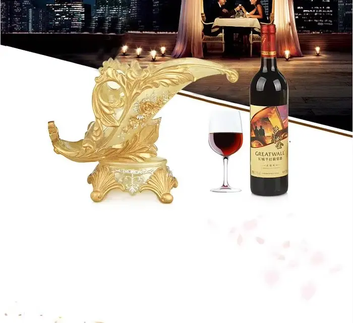 Casier à vin créatif en résine pour salon européen
