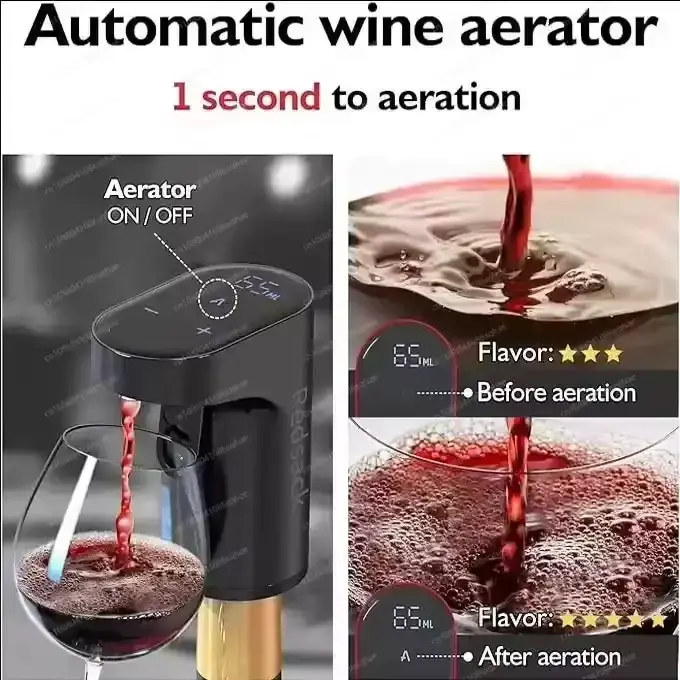 Distributeur de boissons numérique avec aérateur de vin