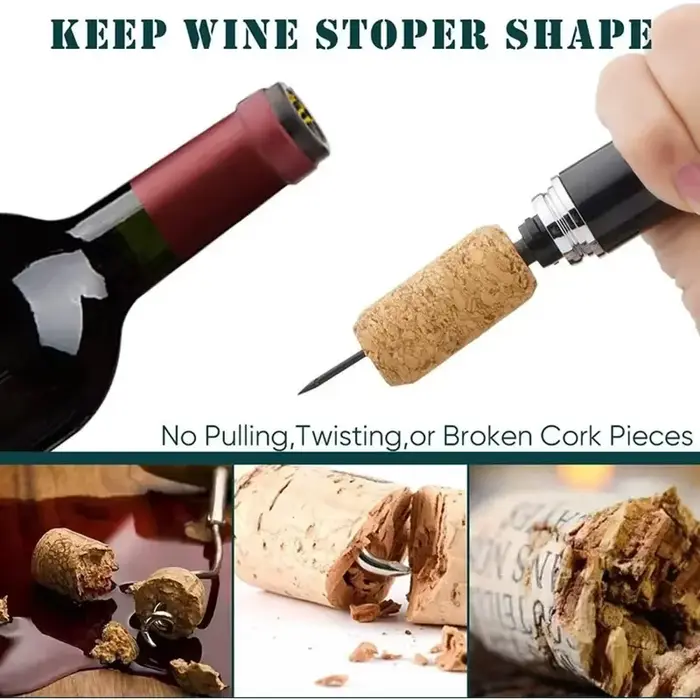 Ouvre-bouteille à vin, pompe à air pour ouvrir les bouteilles