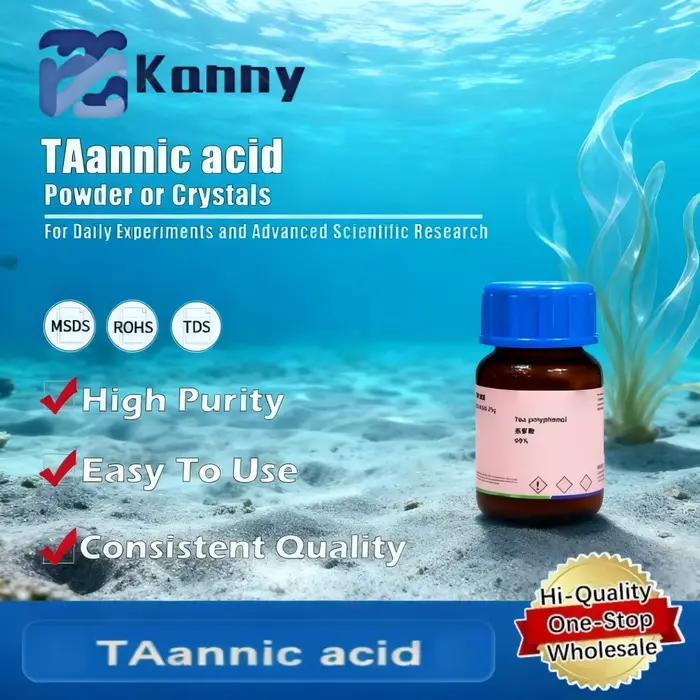 Réactif de laboratoire d'acide tannique pour les applications de recherche et d'expérimentation scientifique Produit original