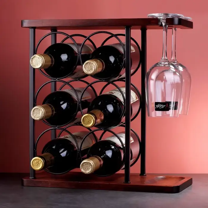 Casier à vin en bois de Style européen