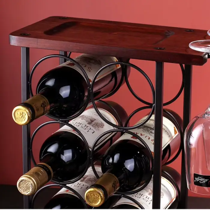 Casier à vin en bois de Style européen