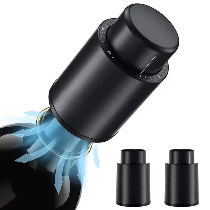 Bouchon de bouteille de vin sous vide
