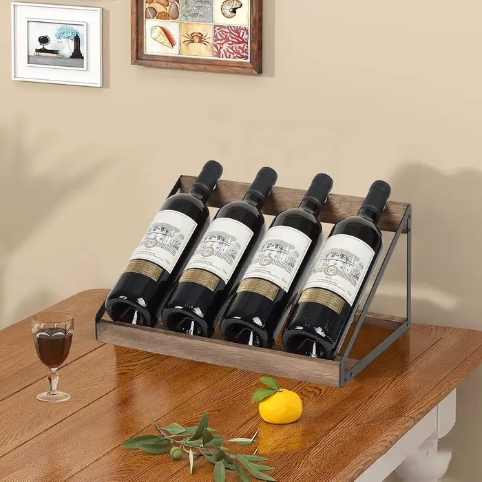 Casier à vin rouge en bois