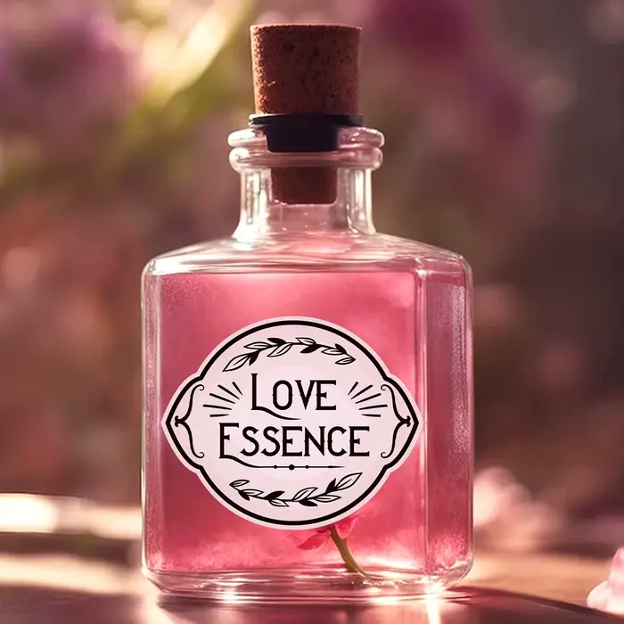 Autocollants de bouteilles sur le thème de la saint-valentin