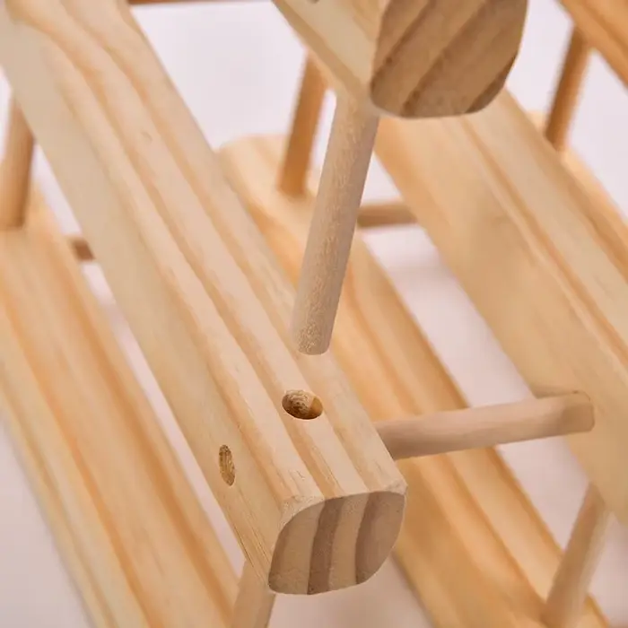 Étagère à vin créative en bois massif DIY
