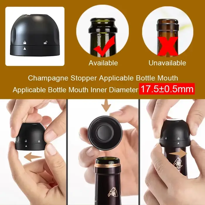 Bouchon de bouteille de vin scellé sous vide