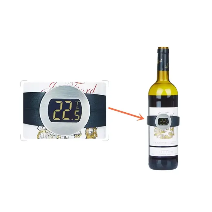 Thermomètre électronique numérique pour bouteille de vin rouge