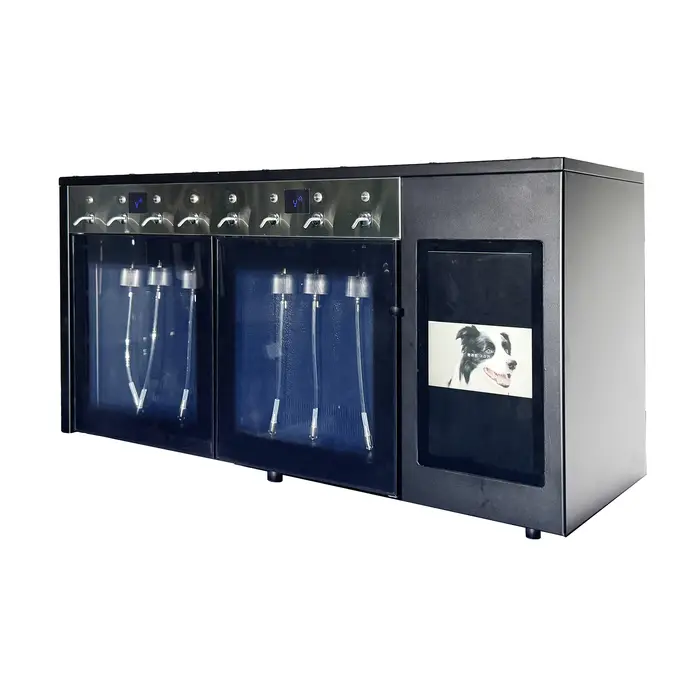 Distributeur de vin électrique de luxe 8 bouteilles en acier inoxydable automatique pour la restauration hôtelière