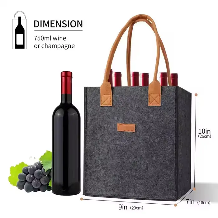 Porte-vin de 6 bouteilles avec séparateur