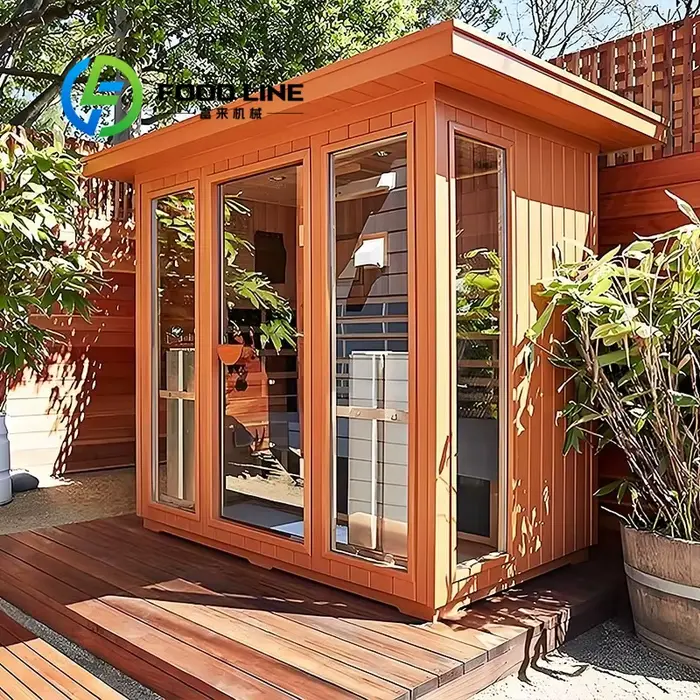 Cabine de sauna extérieure individuelle