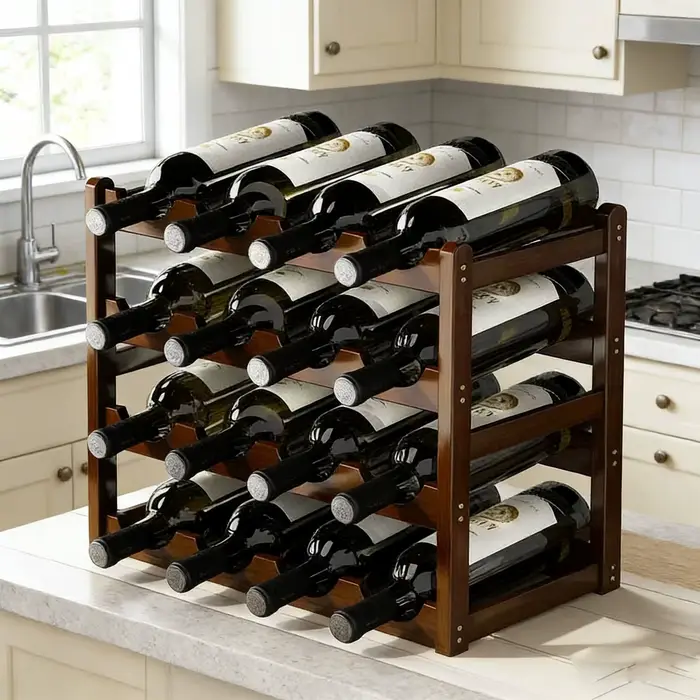 Range-bouteilles de table créatif pour la maison