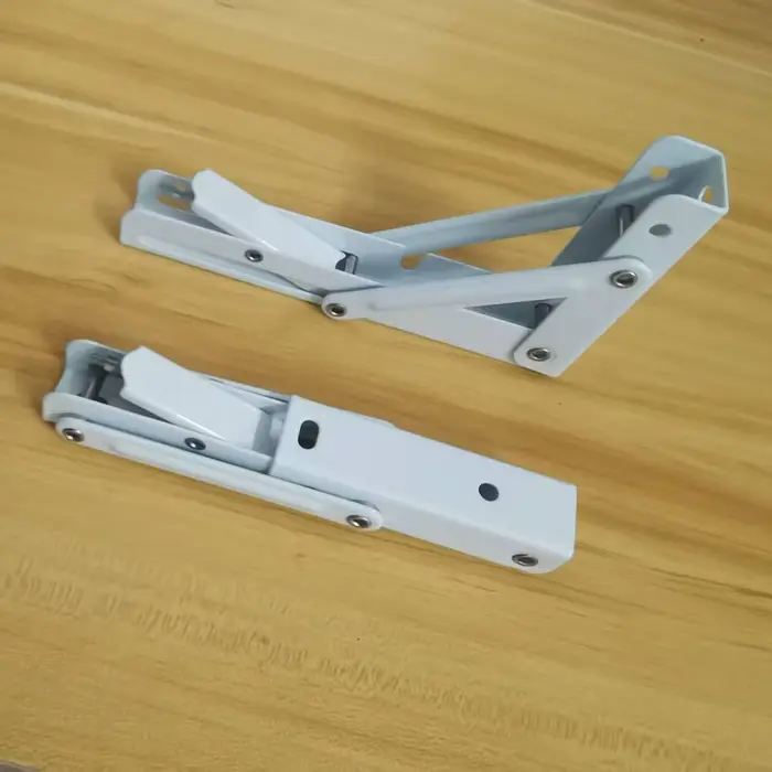 Supports d'étagère pliables blancs de 6 pouces